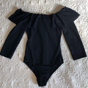 Off shoulder body suit